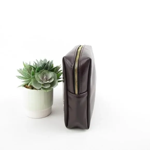 YSL Beauté Burgundy Oxblood Makeup Pouch - Picture 4 of 8